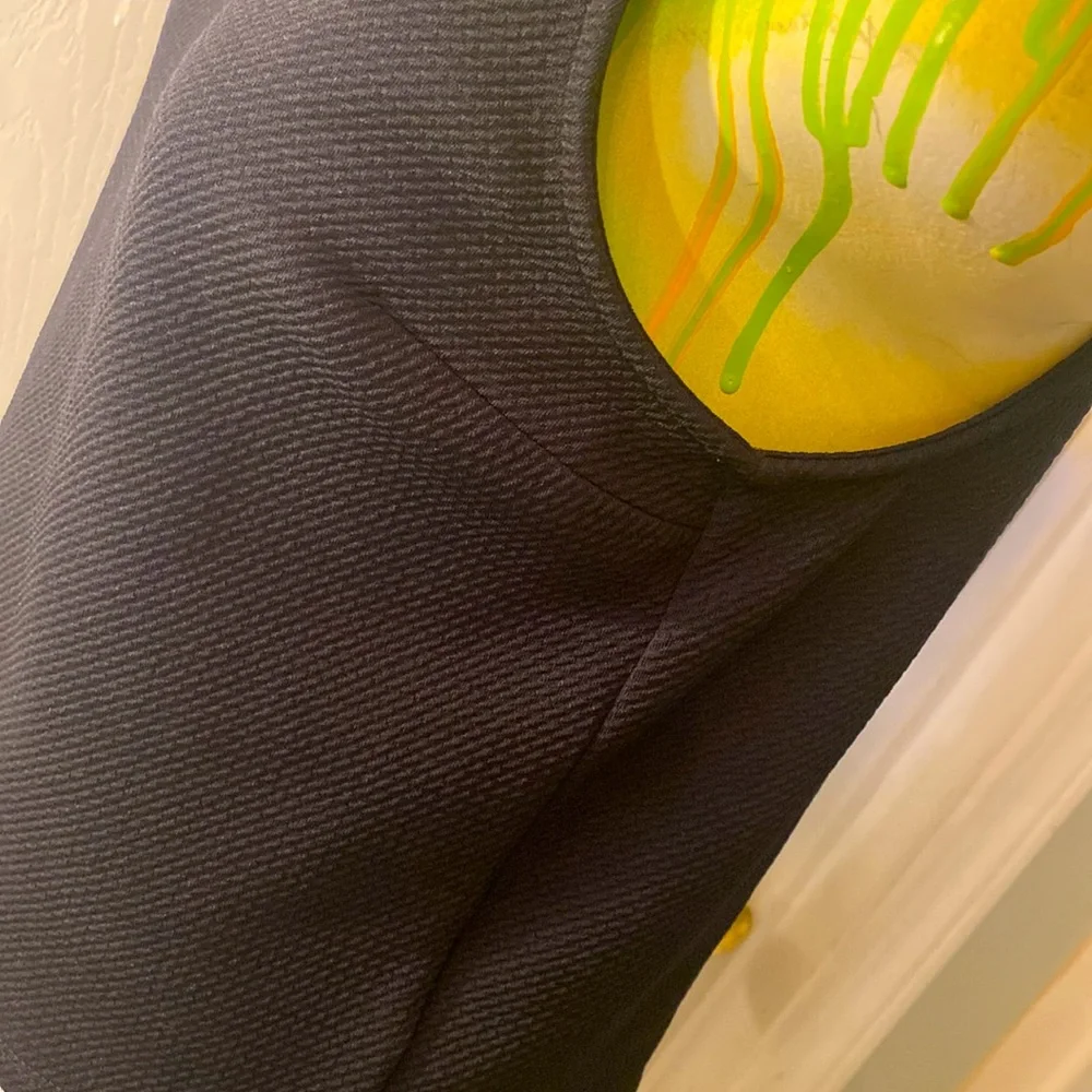Express Black Crop Tank Top with Mandarin Collar